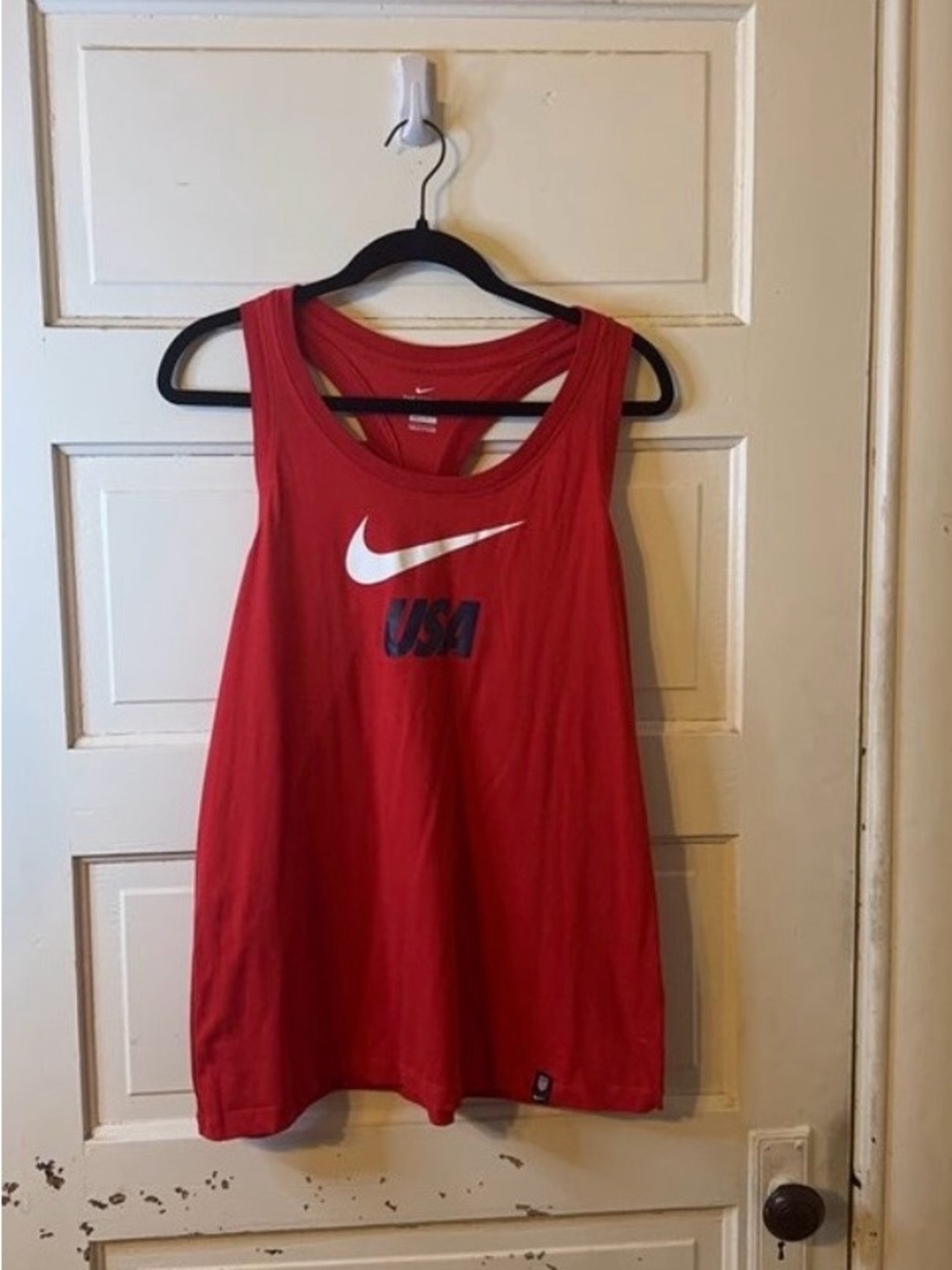 Nike Red Dri-FIT Racerback Tank Top